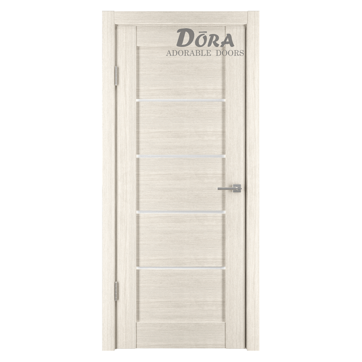 Dora Horizontal-1 Durvju Komplekts - Vērtne, Kārba, 2 Eņģes, Ar Polipropilēna Pārklājumu, Kapučīno O60x200cm
